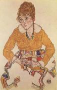 Egon Schiele Portrait of the Artist's Wife (mk12) oil painting on canvas